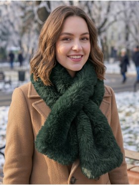 Faux Fur Plush Premium Scarf